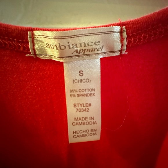 Y2K Bella Swan Style Red Short Sleeve X-Long Lace Trim Bottom Top - Picture 3 of 4